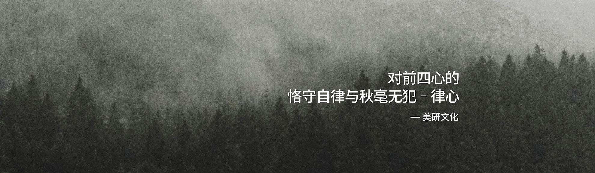 律心是對前四心的恪守自律與秋毫無犯-美研標(biāo)識設(shè)計公司